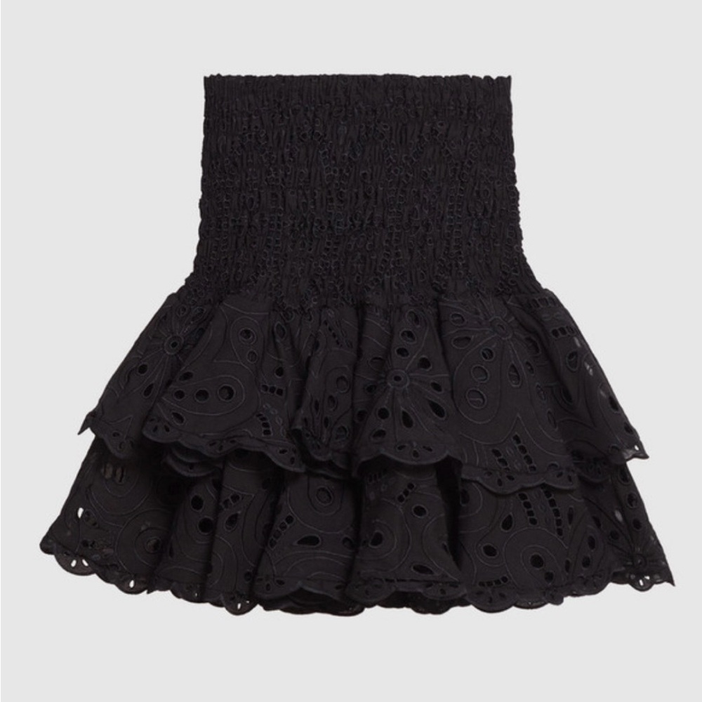 Charo Ruiz Black Eyelet Skirt - Picture 4 of 4